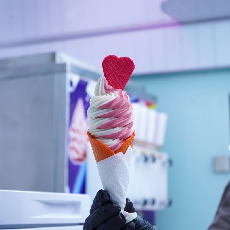 Guests enjoying ice cream at a catered event in Toronto